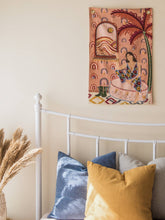 Load image into Gallery viewer, Girl In The Green Boots Tapestry