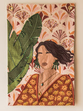 Load image into Gallery viewer, Girl In The Green Earrings Tapestry