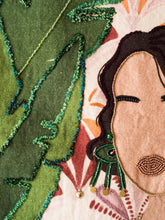 Load image into Gallery viewer, Girl In The Green Earrings Tapestry