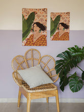 Load image into Gallery viewer, Girl In The Green Earrings Tapestry