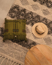 Load image into Gallery viewer, Attirail Bohemian Good Vibes Cushion Green