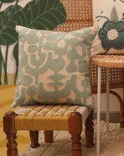 Load image into Gallery viewer, Attirail Bohemian Abstract Blue Cushion