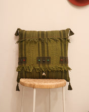 Load image into Gallery viewer, Attirail Bohemian Good Vibes Cushion Green