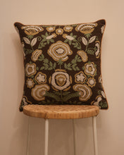 Load image into Gallery viewer, Attirail Bohemian Fleur De Lis Embroidered Cushion Flower Floral Gypsy