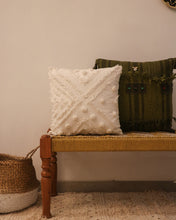 Load image into Gallery viewer,  Attirail Bohemian Boho Blanche White Cushion
