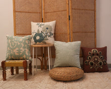 Load image into Gallery viewer, Attirail Bohemian Abstract Blue Cushion