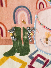 Load image into Gallery viewer, Girl In The Green Boots Tapestry