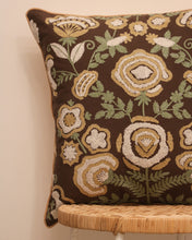 Load image into Gallery viewer, Attirail Bohemian Fleur De Lis Embroidered Cushion Flower Floral Gypsy
