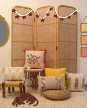 Load image into Gallery viewer, Attirail Bohemian Aztec Design Mustard Colored Cushion