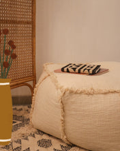 Load image into Gallery viewer, Attirail Bohemian Boho Lulu Beige Floor Pouf