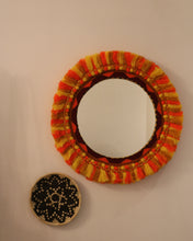 Load image into Gallery viewer, Attirail Bohemian Wall Decor Mirror Boho Fiery Muse Round  Mirror
