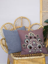 Load image into Gallery viewer, Serene Blue Solid Cushion Cover