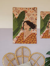 Load image into Gallery viewer, Girl In The Green Earrings Tapestry