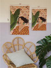 Load image into Gallery viewer, Girl In The Green Earrings Tapestry