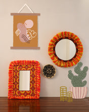 Load image into Gallery viewer, Attirail Bohemian Wall Decor Mirror Boho Fiery Muse Round  Mirror