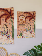 Load image into Gallery viewer, Girl In The Green Boots Tapestry