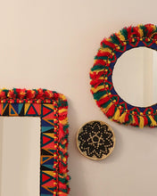 Load image into Gallery viewer, Attirail Bohemian Wall Decor Mirror Boho Vivid Muse Round Mirror