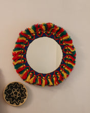 Load image into Gallery viewer, Attirail Bohemian Wall Decor Mirror Boho Vivid Muse Round Mirror