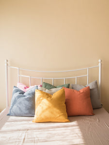 Marshmallow Grey Solid Cushion Cover