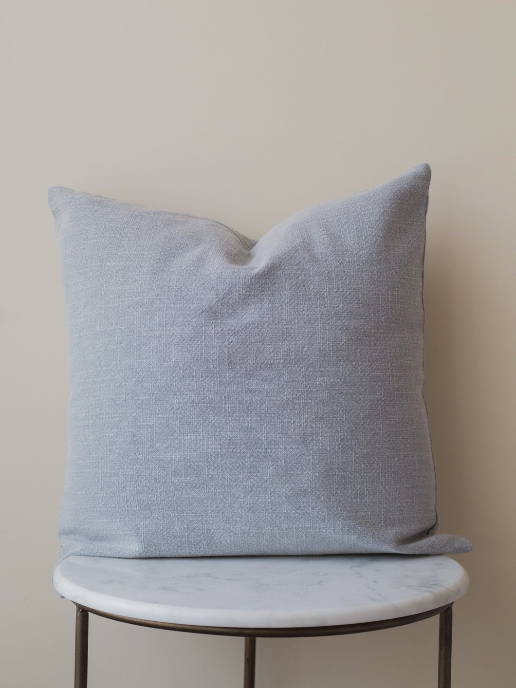 Marshmallow Grey Solid Cushion Cover