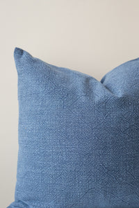 Serene Blue Solid Cushion Cover