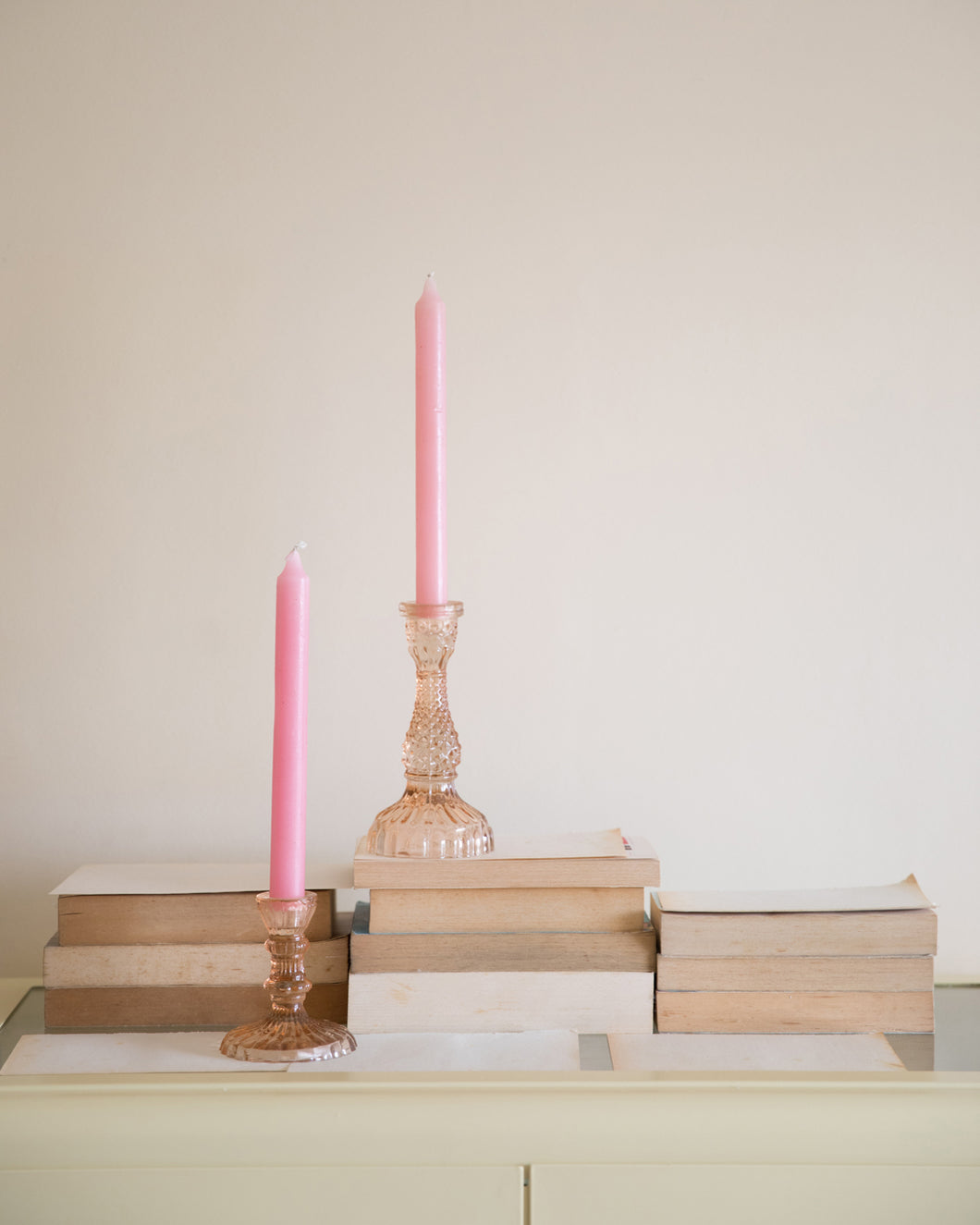 Coral Sky Candle Stand Set