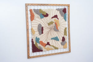 Cotton embroidered wall frame
