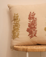 Load image into Gallery viewer, Attirail Bohemian Fleur Embroidered Cushion Flower Floral
