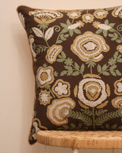 Load image into Gallery viewer, Attirail Bohemian Fleur De Lis Embroidered Cushion Flower Floral Gypsy
